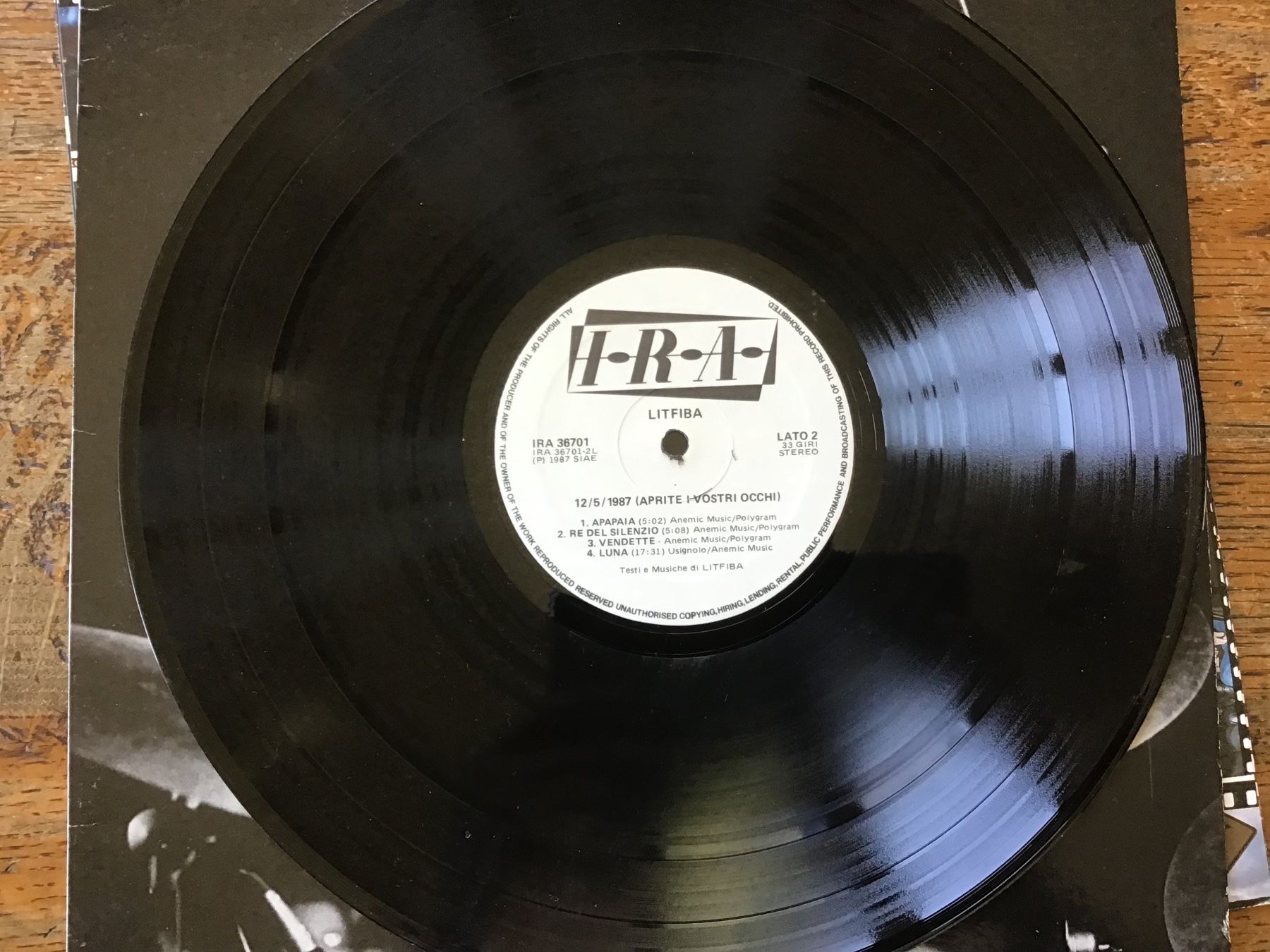 Dischi in vinile: Live LP Litfiba – Usato da Fully venduto da Ruby97 4