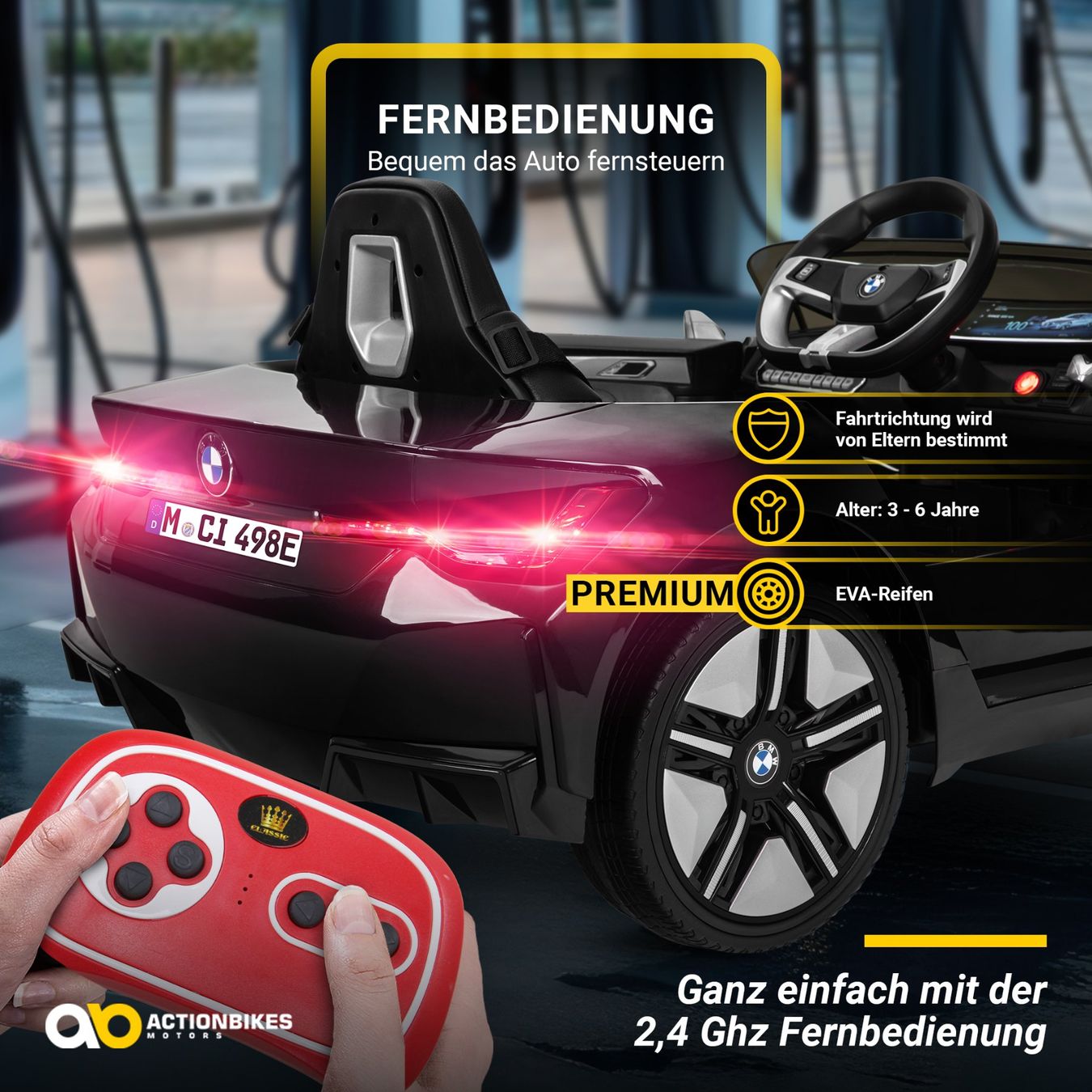 BMW Véhicules pour enfants: Kinder-Elektroauto BMW i4 Premium – Neuf avec emballage d'origine à Cham par G-Money_swiss 3