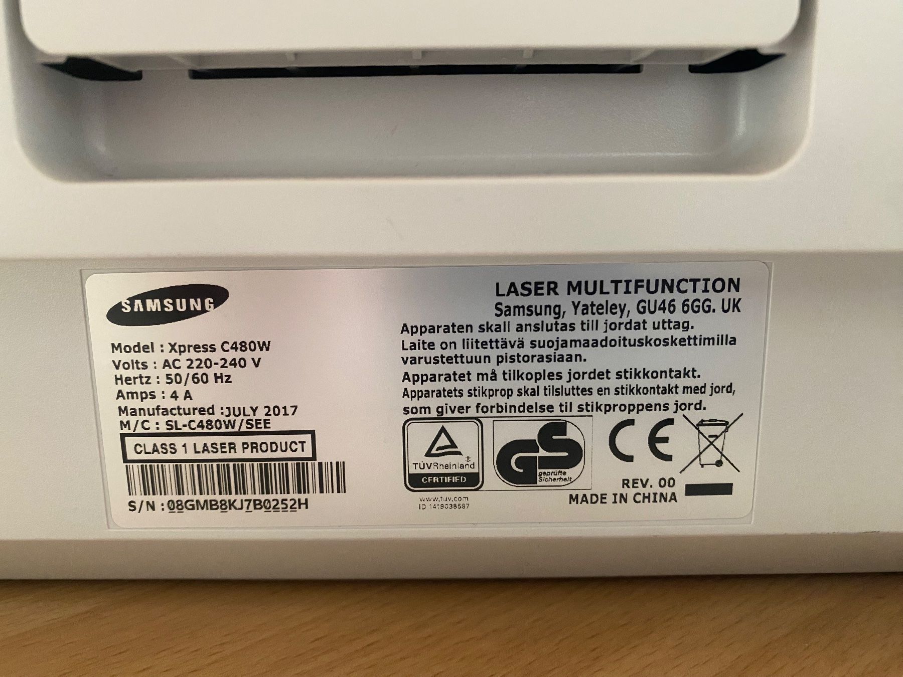 Samsung Stampanti: Samsung Xpress C480W Laser Multifunktion Drucker – Usato da Visp venduto da joe_qL 1