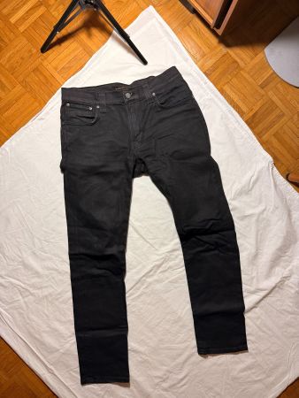 Nudie Jeans Co Herren Jeans W33 L32 schwarz/dunkelgrau Organ