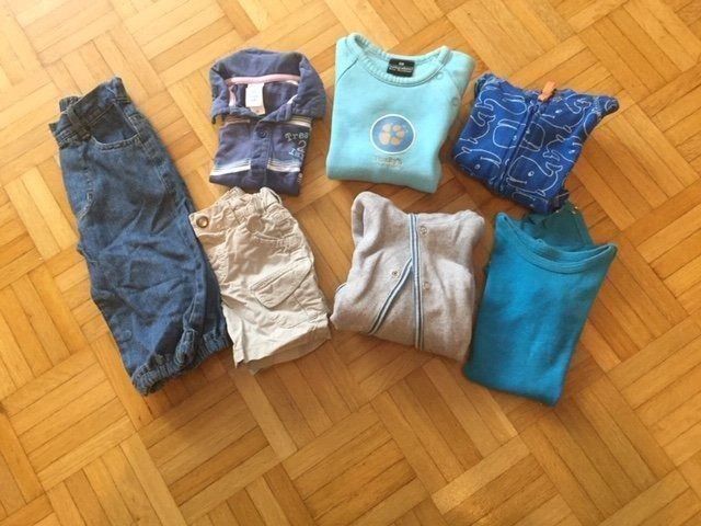 Lotti & Set di vestiti: Kleiderpaket 7-teilig Junge Grösse 68 – Usato da Emmen venduto da Aribini 1