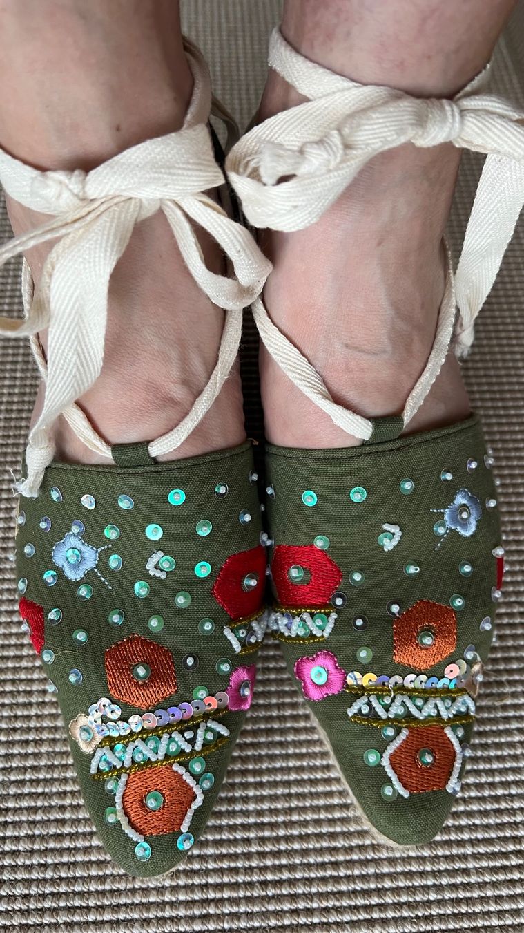 Scarpe da donna: Originelle Espadrillen (Sandalen) mit Absatz Gr. 39 – Usato da Endingen venduto da chocosweet 4
