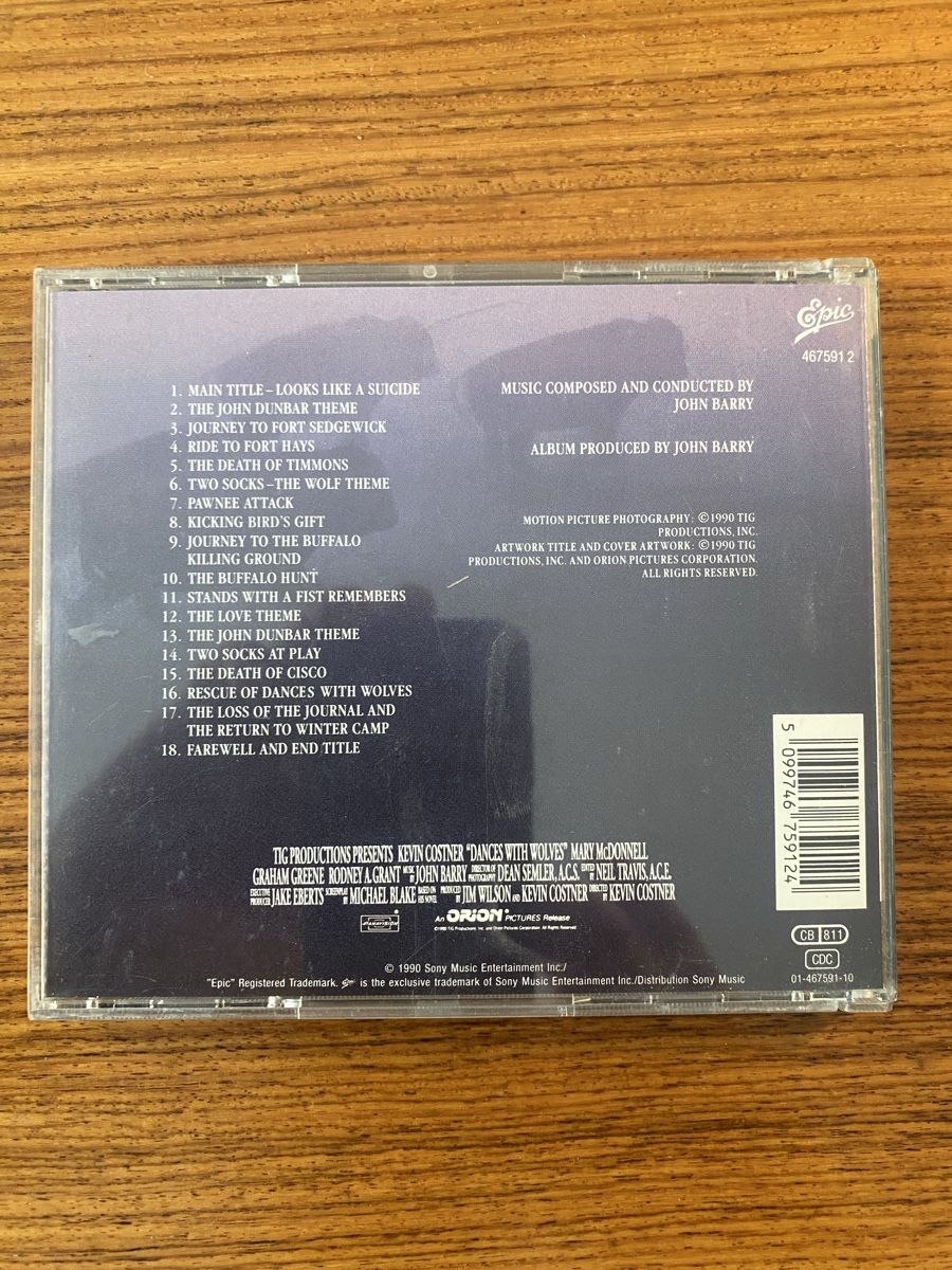 CDs: Dances With Wolves Soundtrack CD – John Barry – Gebraucht aus Rüschlikon von Granulat204 2
