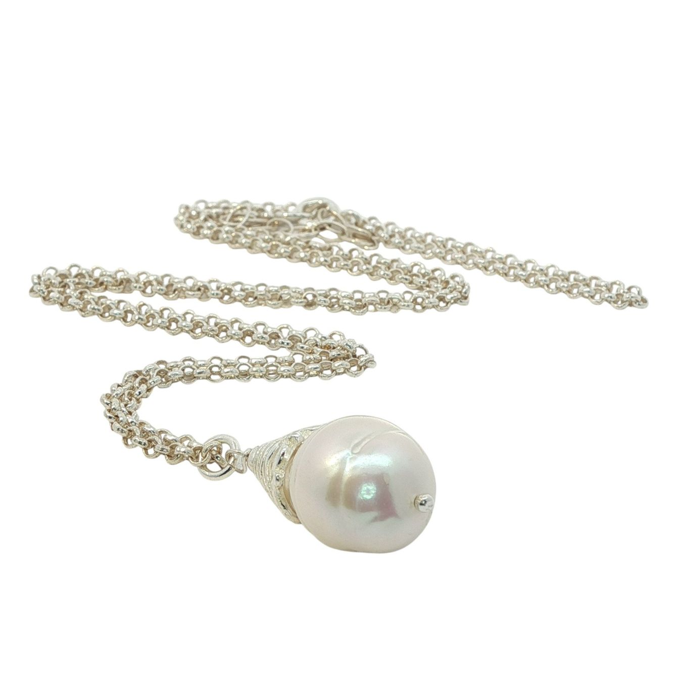 Olga Ribler Catenine: Silberkette mit Perle by Olga Ribler – Nuovo (secondo la descrizione) da Luzern venduto da Schmuckoutlet 2