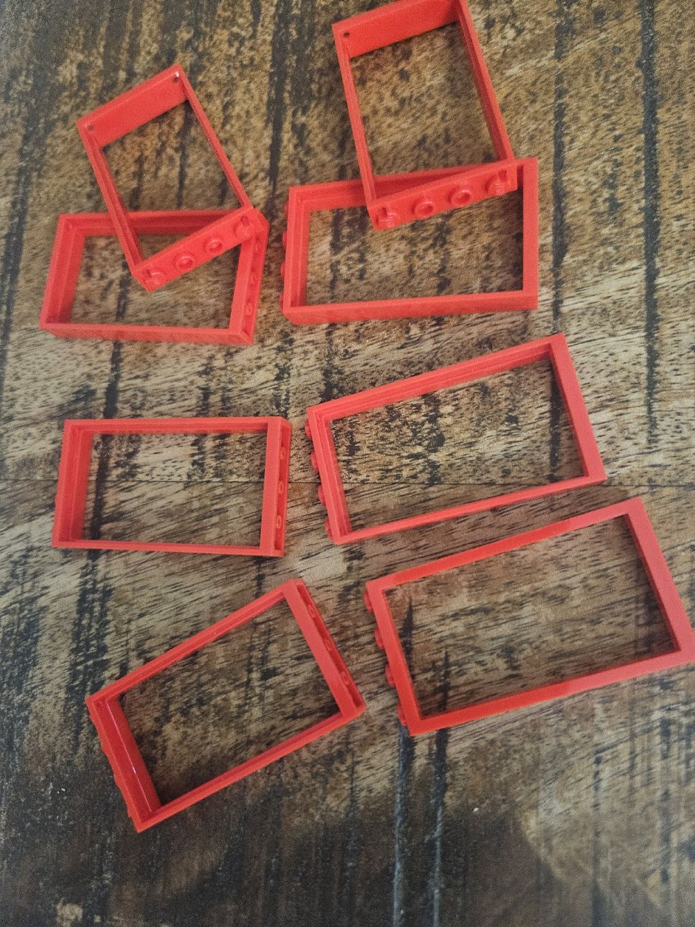 Lego Kit di costruzioni: lego Red Door, Frame 1 x 4 x 6 – Usato da Confignon venduto da Ecrofigs 1