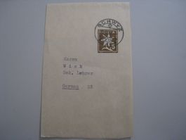 Schwyz 5 C Edelweiß Ganzsache Streifband 1958