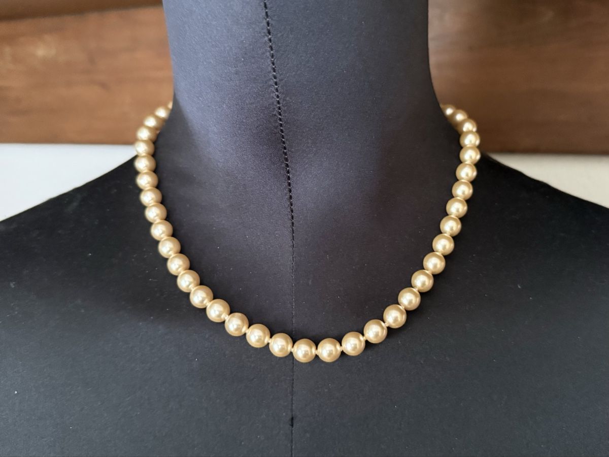 Catenine: Cremefarbene Vintage-Perlenkette – Usato da Lamone venduto da LaCantinaMagica 1