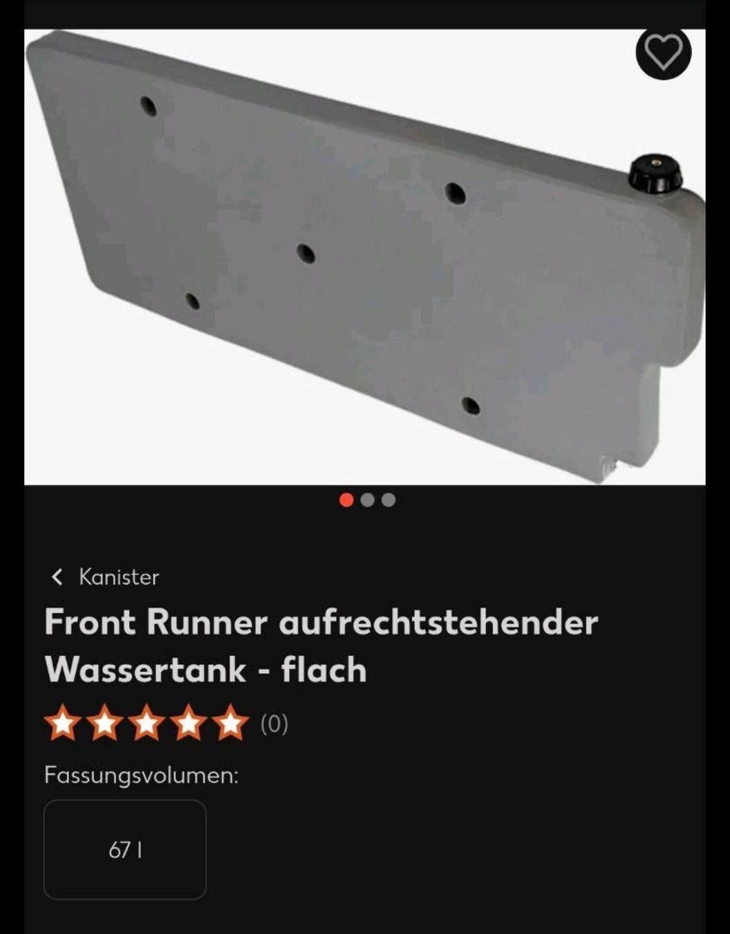 Tränken & Tröge: Frontrunner Wassertank – Gebraucht aus Obergerlafingen von bas_b7v6 2