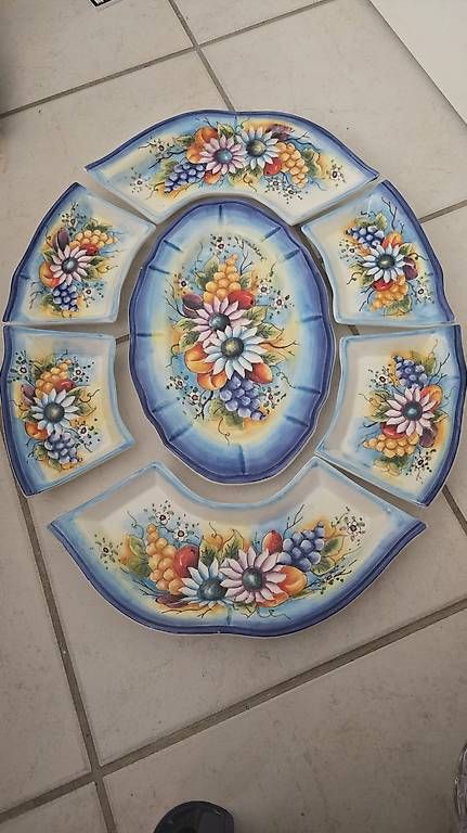 Set di piatti: Keramik-Servierset – Usato da Seewen SO venduto da wit_6lph 3