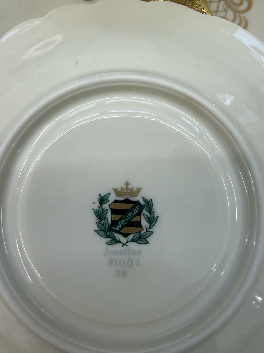 Tazze: Kaffeetasse mit Untertasse und Teller Weimar "Josefine" – Usato da Villmergen venduto da bubblevintage 2