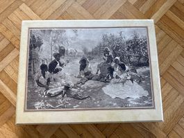 Antike Kartonbox: "Cotton Picking Time" - Selten!