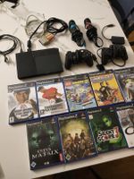 Playstation 2 Slim Konsole mit Spielen und Zubehör Set!