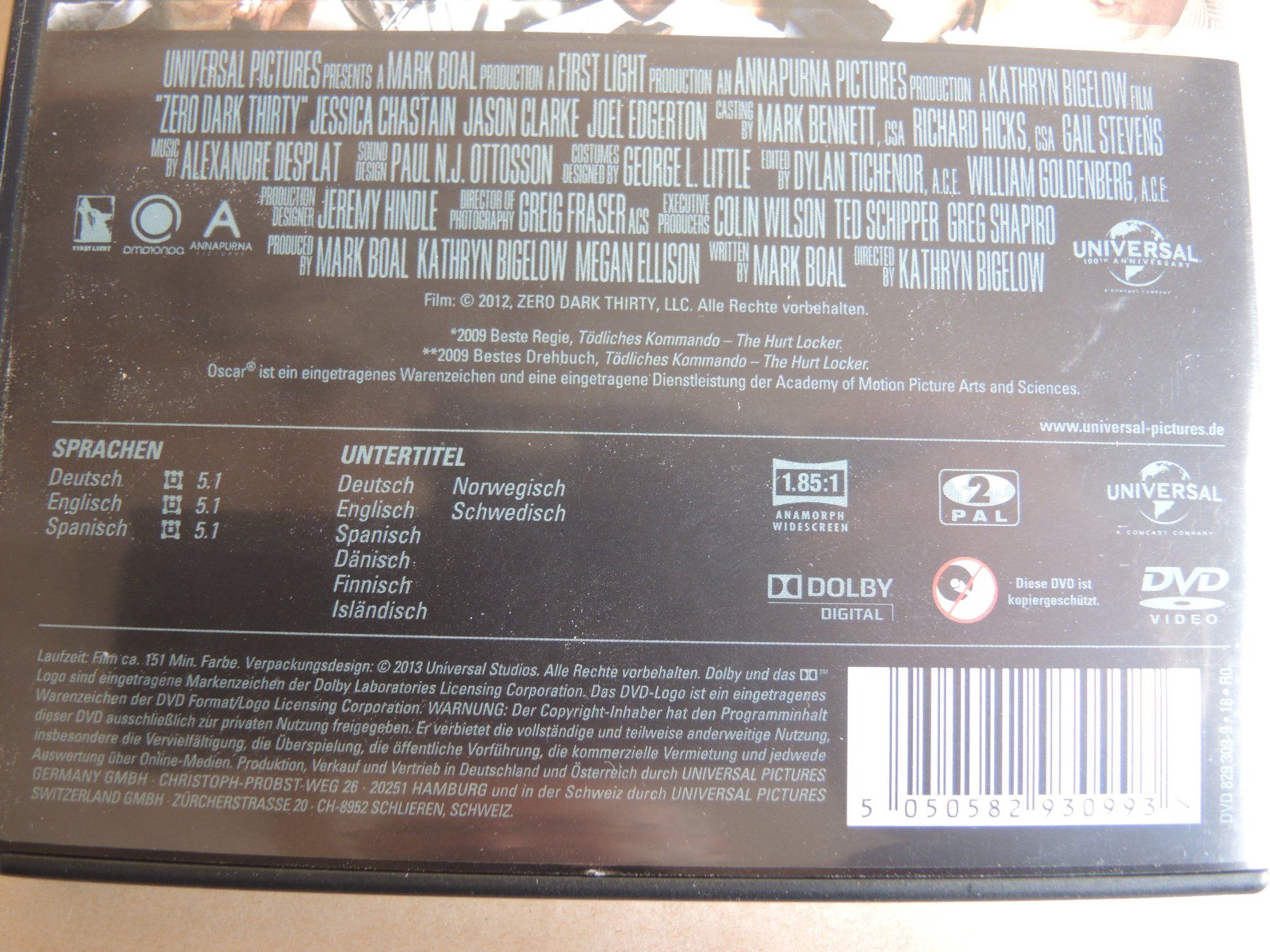 Tutti i DVDs: DVD Zero Dark Thirty – Usato da Rorschach venduto da maeck8 3