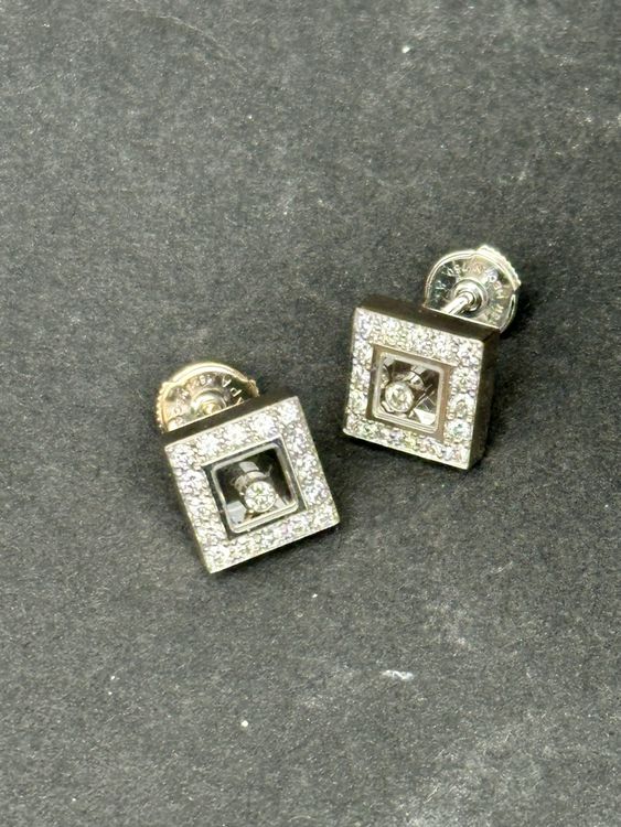 Chopard Orecchini pendenti & Orecchini a lobo: Chopard Ohrstecker Happy Diamonds Gold mit 34 Brillanten – Usato da Winterthur venduto da YSCHU 5
