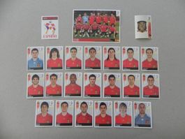 Panini Fussball EM 2008 Spanien 26 Stück Nr. 410 - 435 Kompl