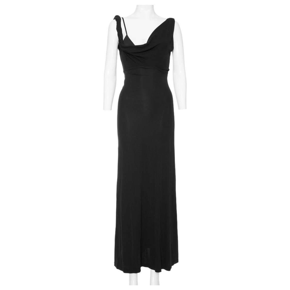 Totême Kleider: Toteme Twist Drape Kleid, schwarz – Neu (gemäss Beschreibung) aus Basel von schrankrume 4