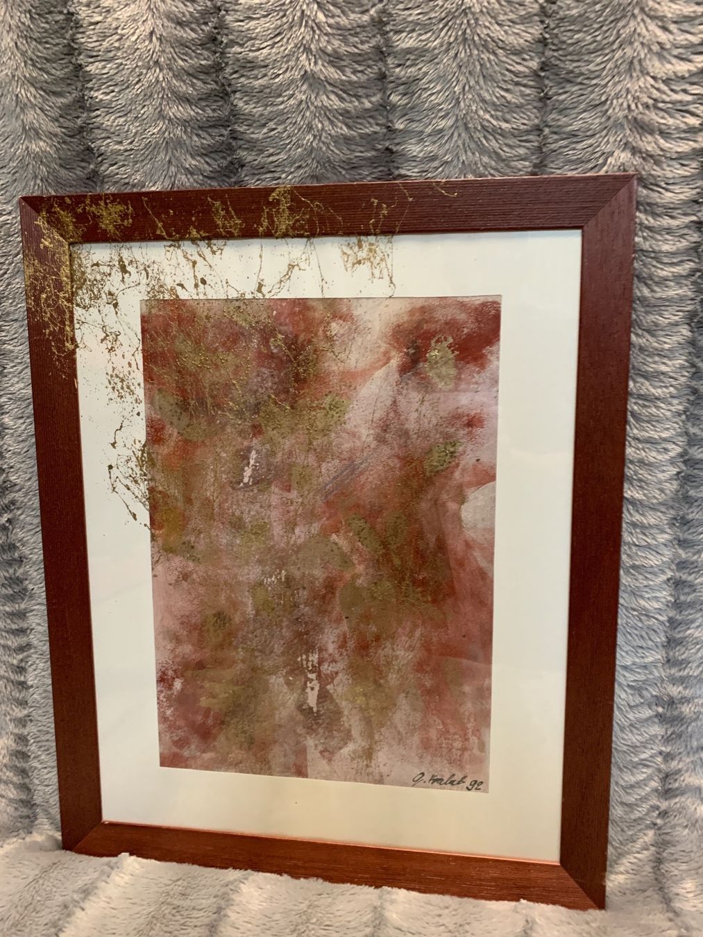 Poster & Bilder: Modernes Bild auf Papier gemalt signiert – Gebraucht aus Biel/Bienne von Katja01112 2