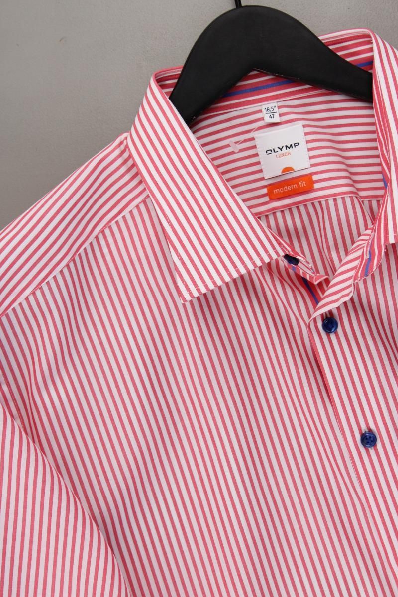 Camicie: Olymp Kurzarmhemd Gr. Hemdgröße 47 rot – Usato da Neustadt an der Waldnaab venduto da SecondLifeFashion 1