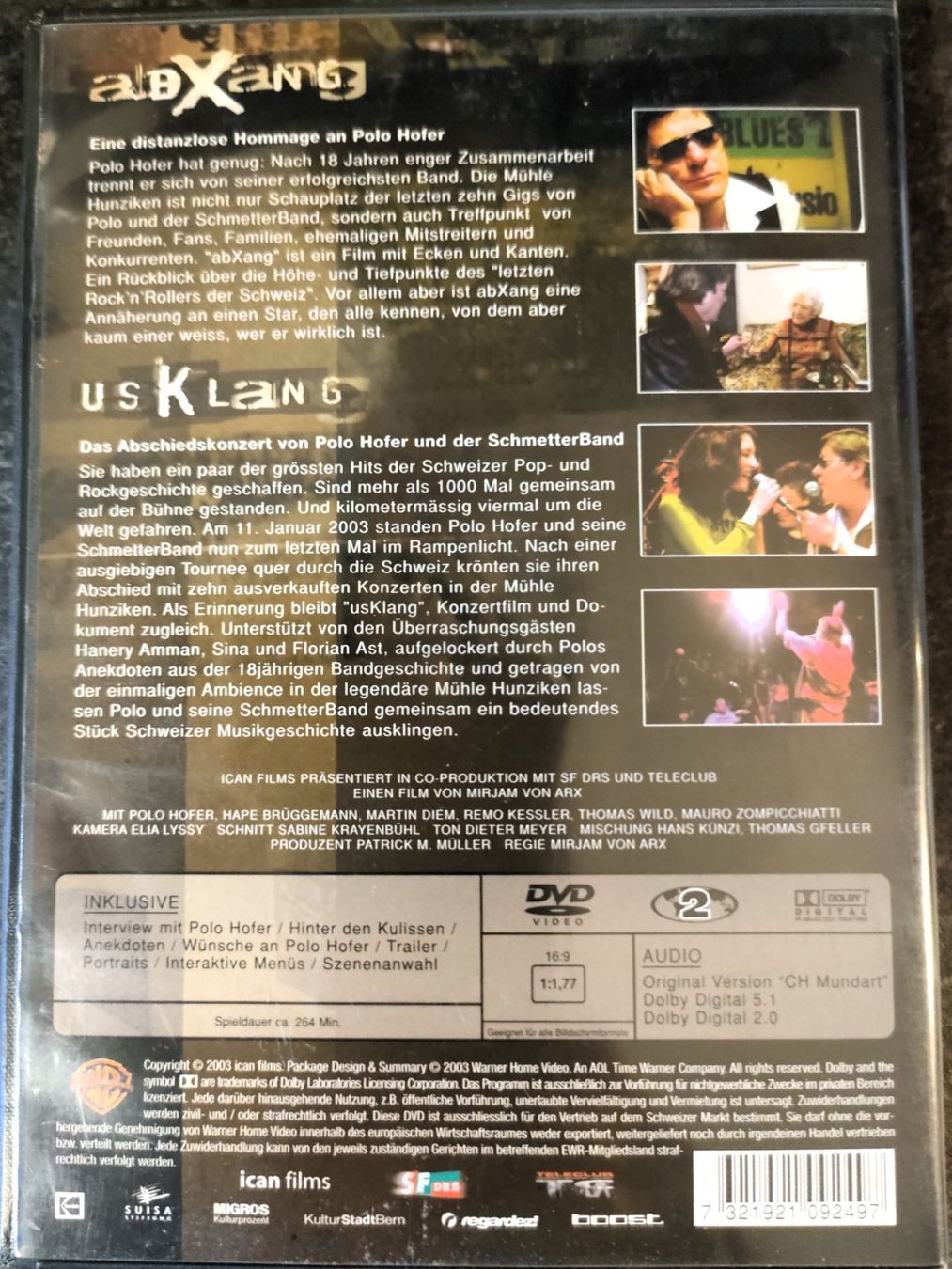 Alle DVDs: 2 DVD-Set: Polo Hofer - Abxang, Usklang – Gebraucht aus Rheineck von han_c85z 1