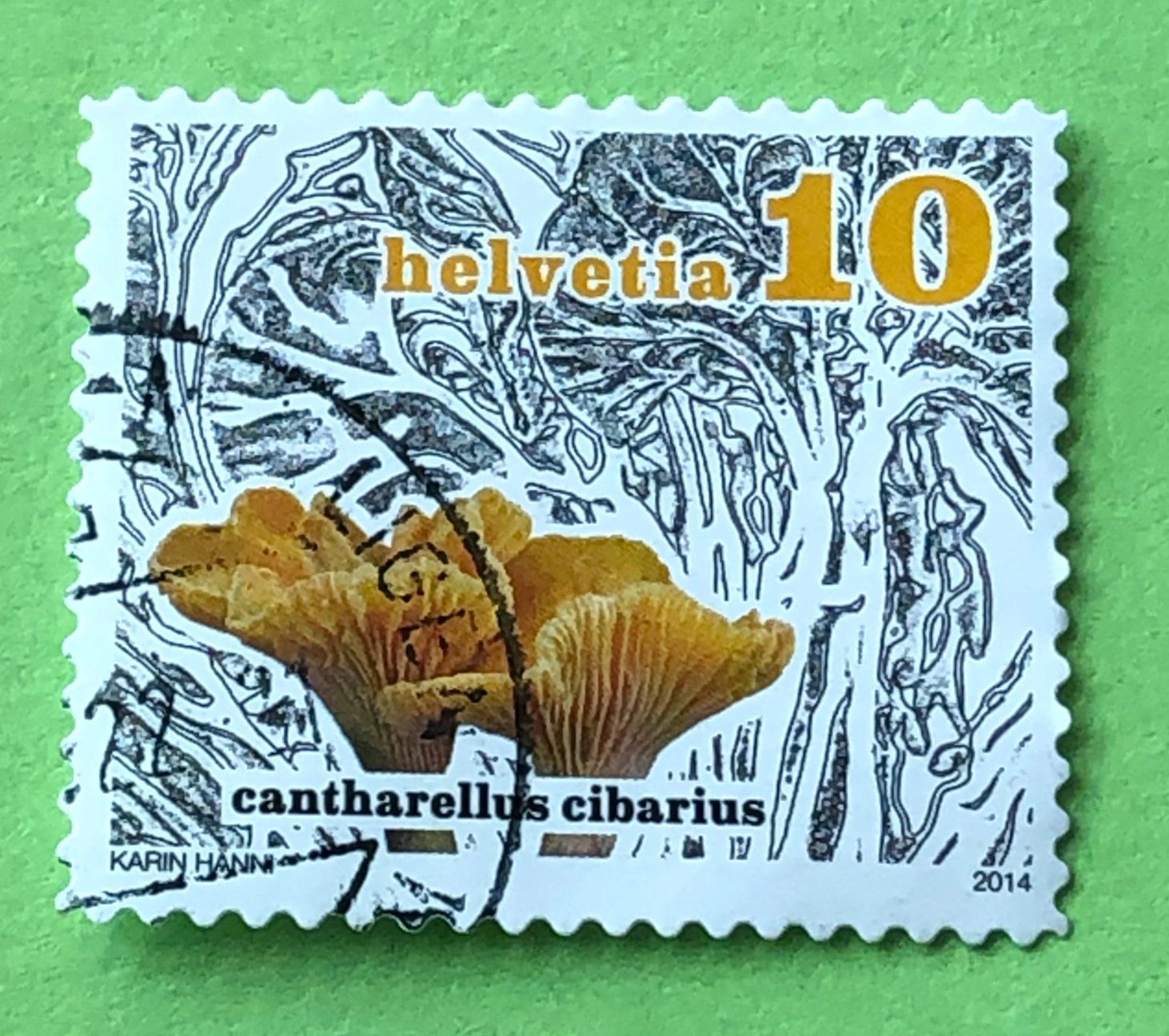 Alle Briefmarken: Nr.1503 Dauermarken Pilze GESTEMPELT 2014 – Gebraucht aus Aarau von Billa007