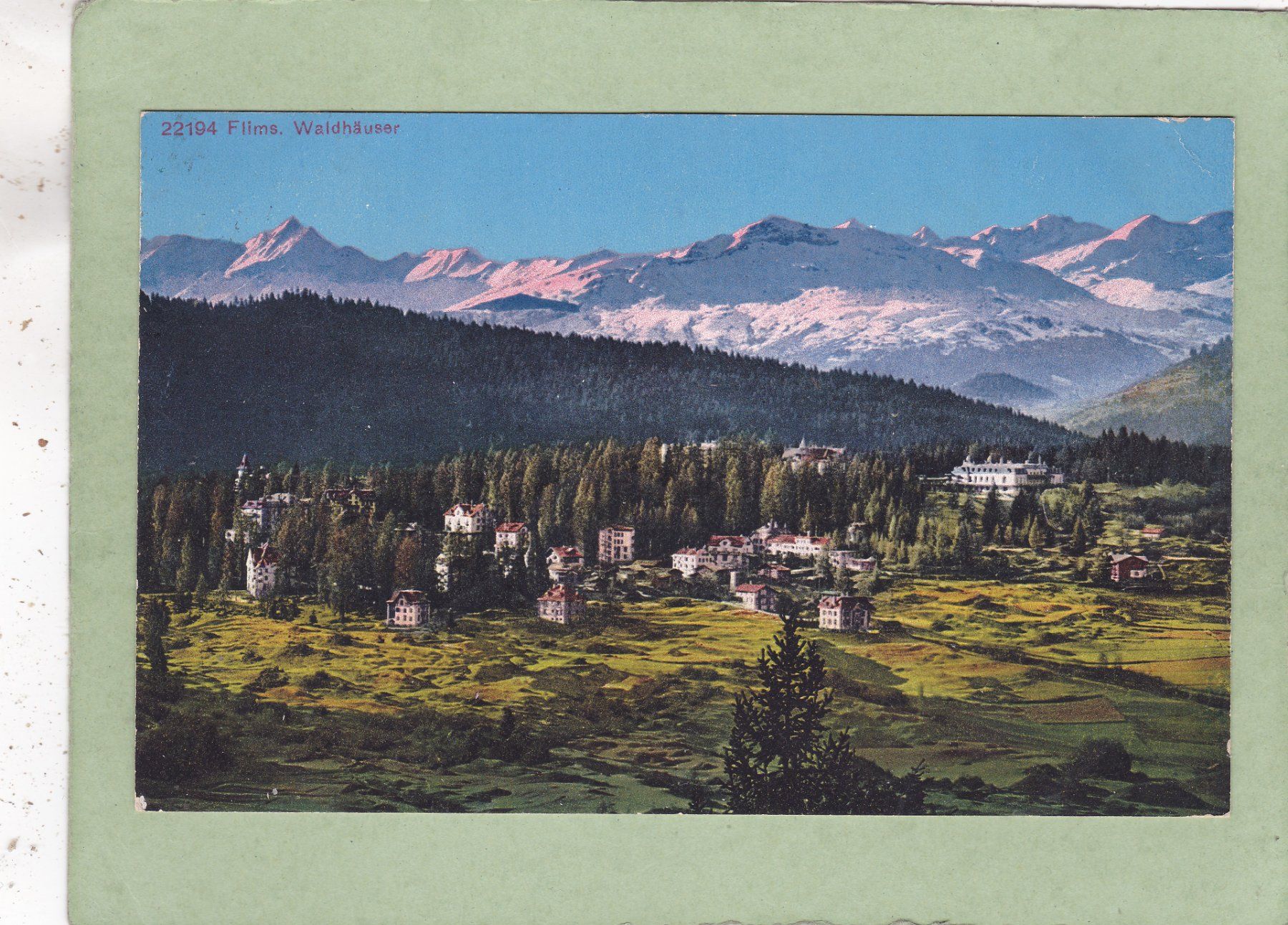 Cartoline postali: Flims Waldhäuser 1929 – Usato da Herisau venduto da Lisegrat2008