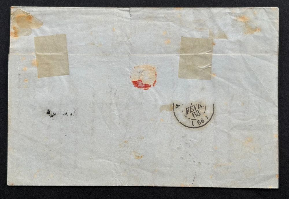Alle Briefmarken: FALTBRIEF STRUBEL BASEL 1863 – Gebraucht aus Ostermundigen von wini63 1