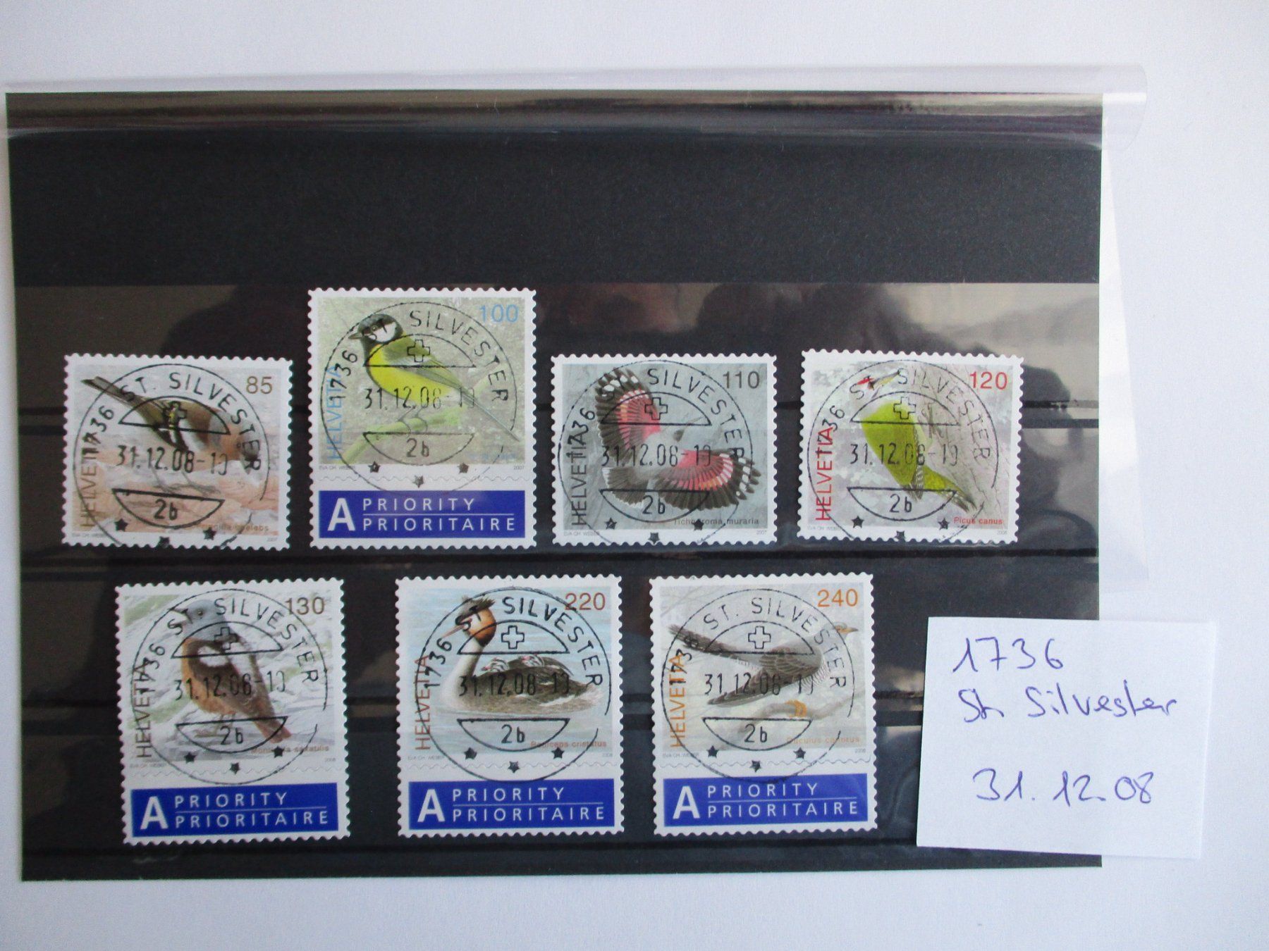 Tutti i francobolli: Sonderstempel 1736 St. Silvester 31.12.2008 – Usato da Langnau b. Reiden venduto da Aktuell88
