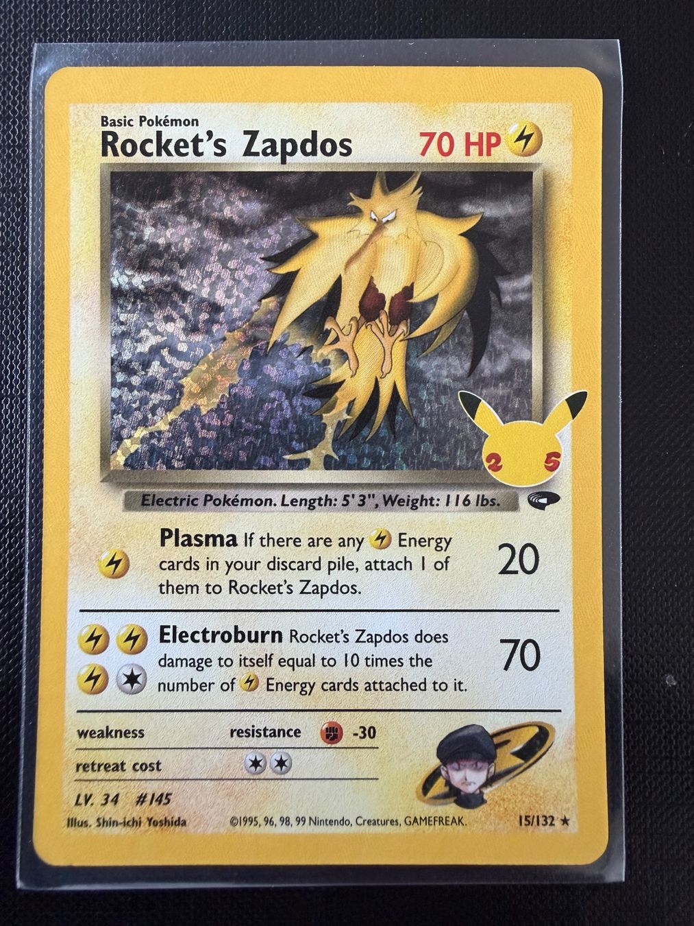 Pokémon Carte collezionabili: Rocket's Zapdos #15 CELEBRATION EN – Nuovo (secondo la descrizione) da Savigny venduto da Matgab94