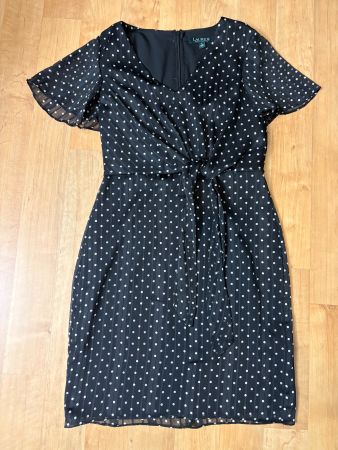 Wie neu: Pünktchen-Kleid Ralph Lauren Gr. 38