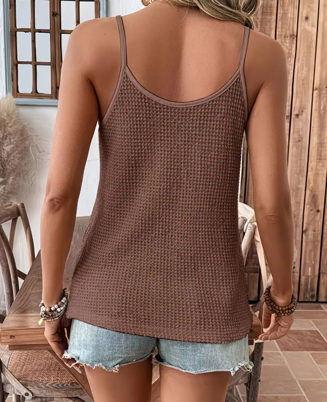 Top: Trägertop in Strickoptik Grösse S – Nuovo (secondo la descrizione) da Schwyz venduto da Magdalena86 1