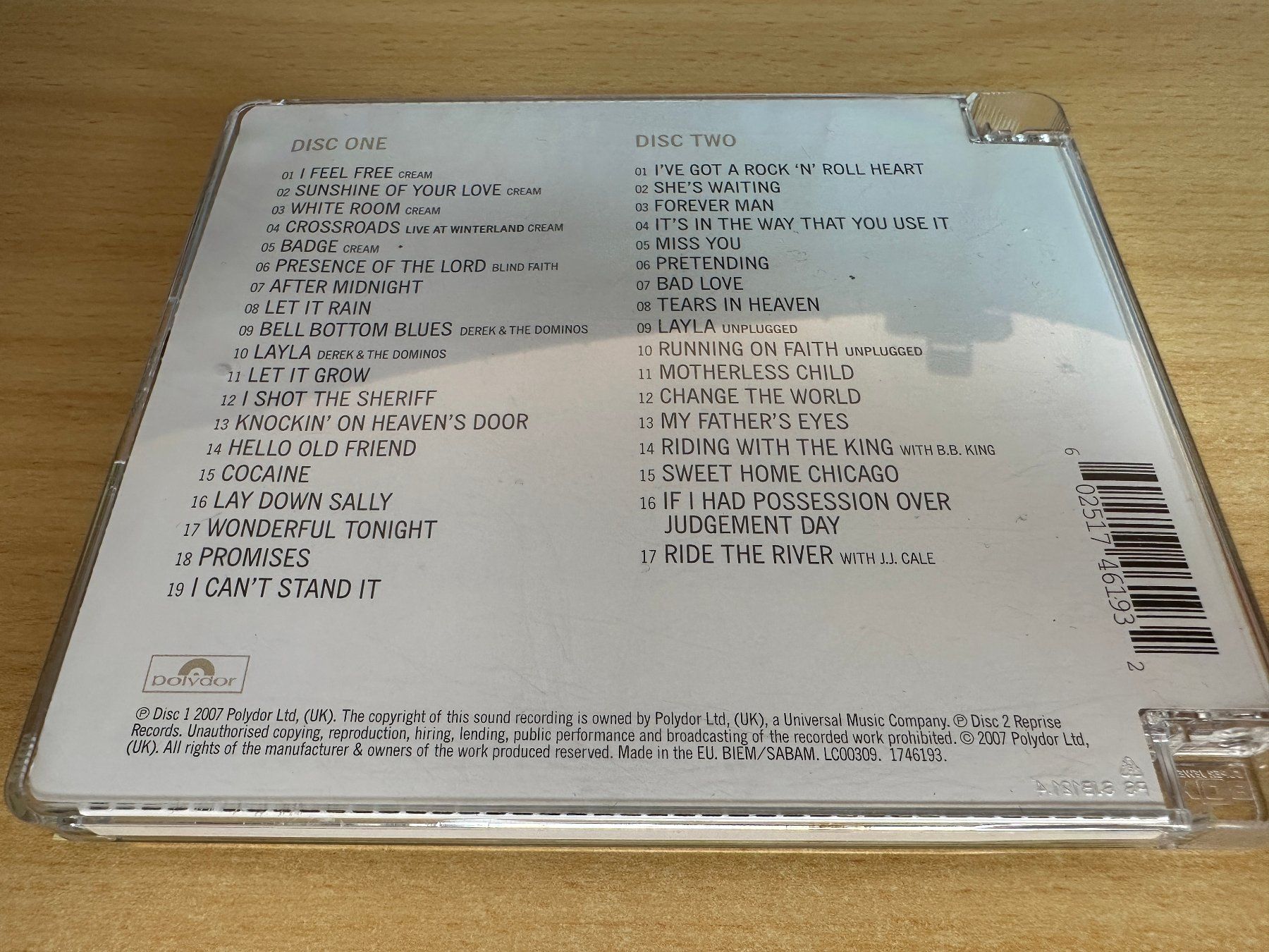 CDs: Eric Clapton – Complete Clapton - 2 CD – Gebraucht aus Rikon im Tösstal von Alpenmutz 1