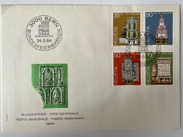Satzbrief Pro Patria FDC 24.5.1984, siehe Abbildung