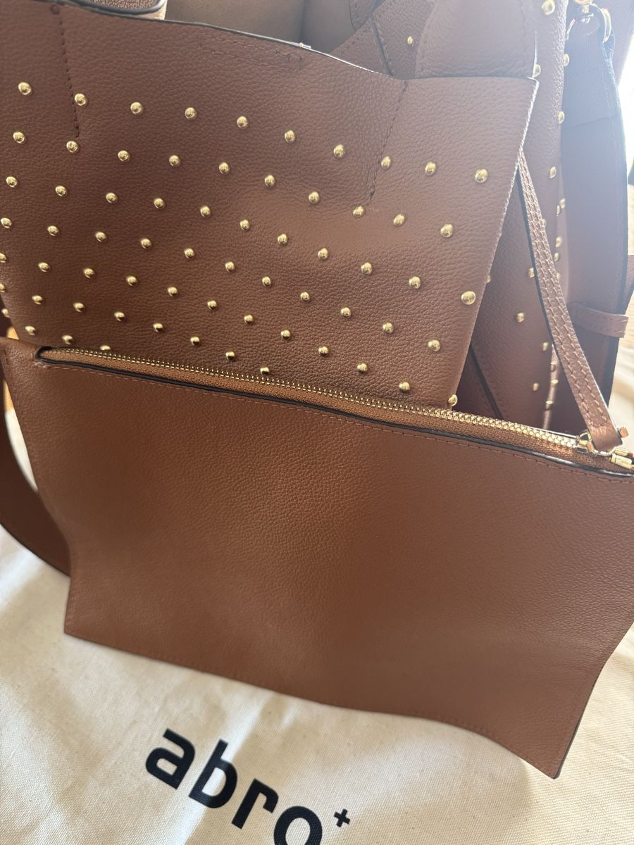 Abro Sacs femmes: Cognac abro Tasche mit Nieten – Neuf (Voir description) à Basel par Louischen 1