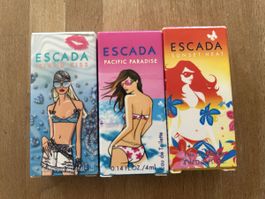 3 Escada Parfum Miniaturen Island Kiss u.a. je 4 m
