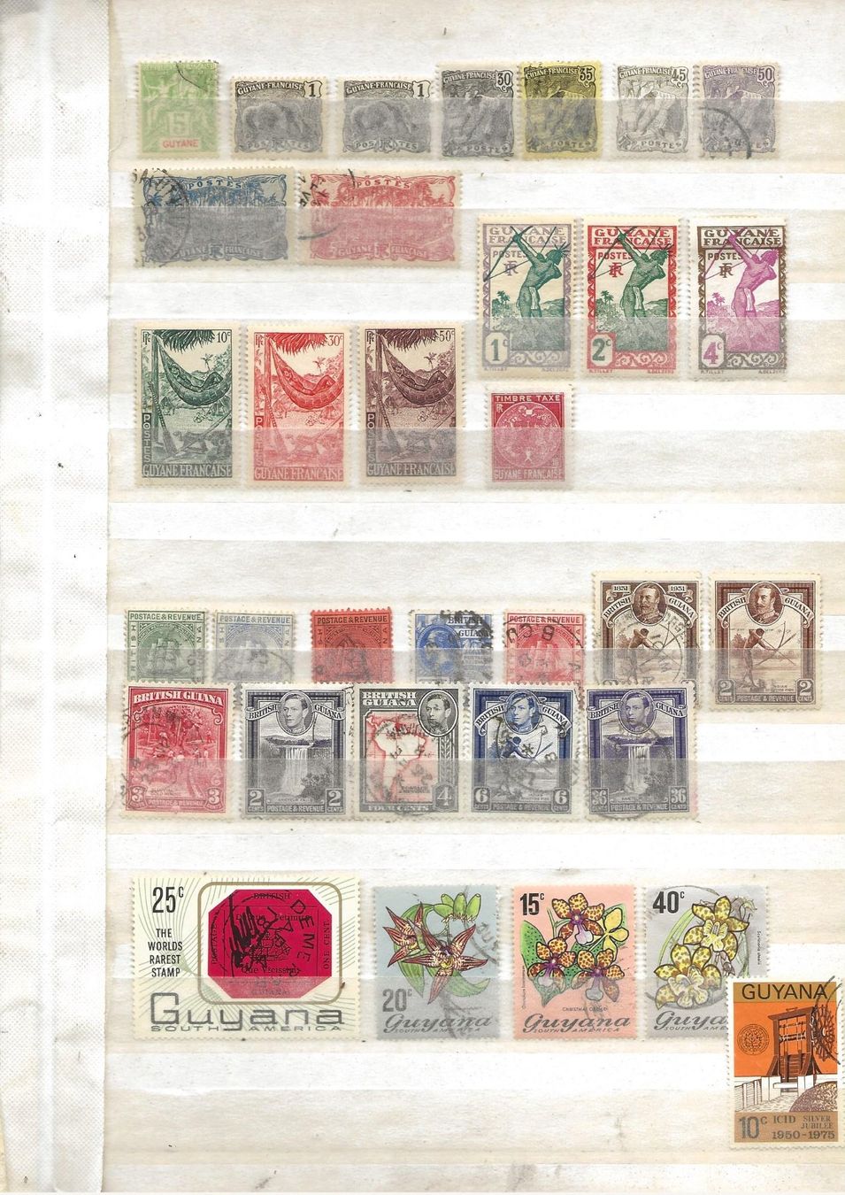 Tutti i francobolli: Guyane F et GB 1900 .... – Usato da Sion venduto da PierreP01