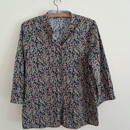 Glücklich Cotton Blouse Floral Pattern size L/XL