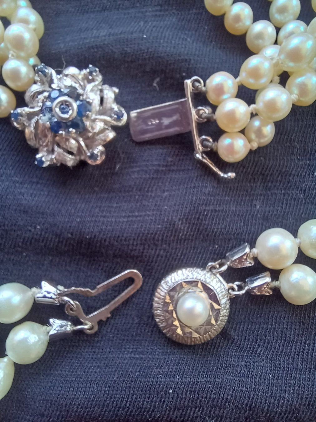 Perles (synthétiques): 3-teiliges Vintage Perlen Schmuckset – D'occasion à Uster par frauke82 1