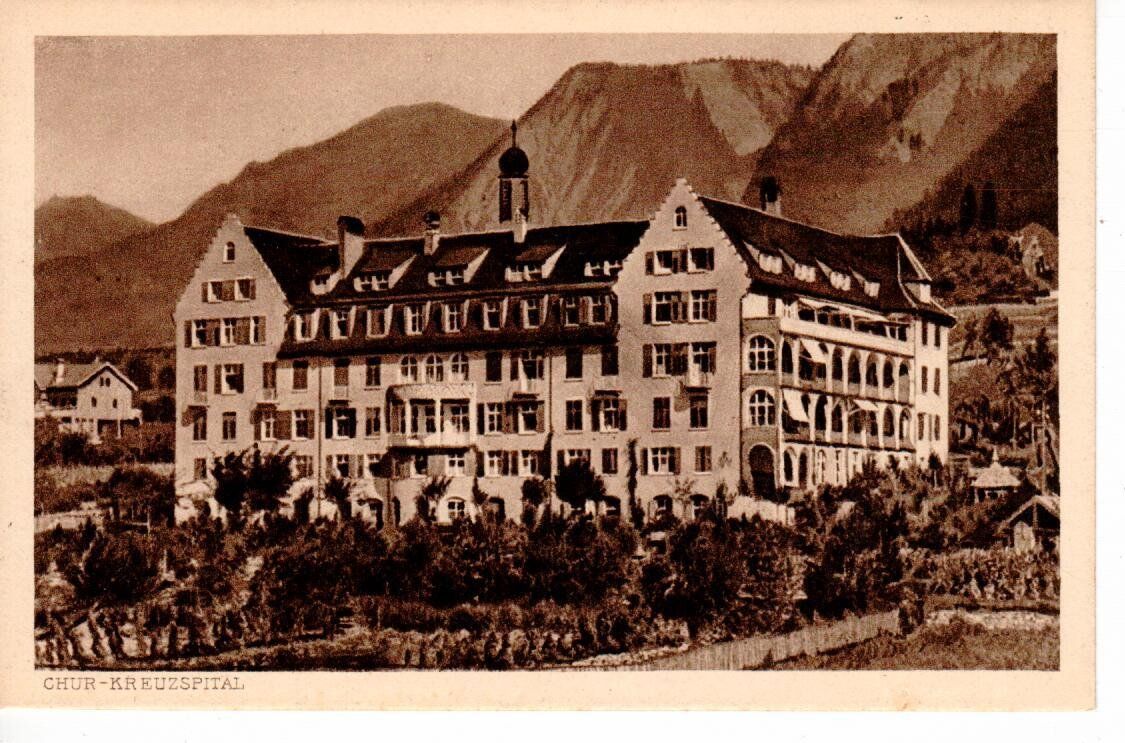 Cartoline postali: Chur - Kreuzspital – Usato da Wolhusen venduto da Curver9