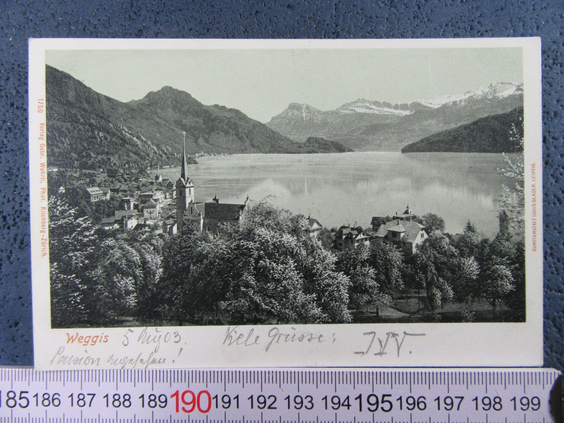 Cartoline postali: WEGGIS 1903 LU AK – Usato da Ettingen venduto da Hausi4711