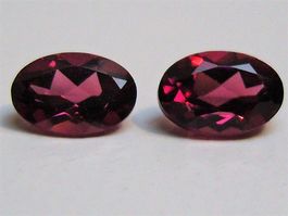 Grenats Rhodolite 7 x 5 mm / 0.83 ct pièce