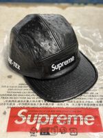 Supreme Gore-Tex Cap - Schwarzes Leder, Neu und Top!