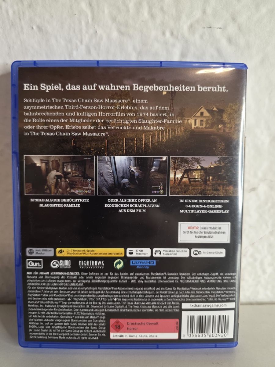 Sony Giochi: The Texas Chain Saw Massacre PS5 Game Used – Usato da Ehrendingen venduto da bubulence 1