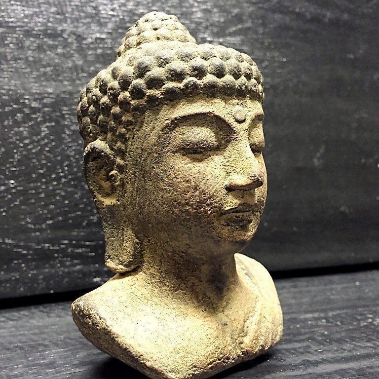 Skulpturen & Statuen: Stein Buddha Kopf 10cm – Neu (gemäss Beschreibung) aus Lenggenwil von Unique_ 1