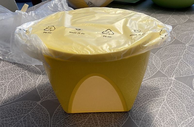 Ciotola Quadrata In Smalto Da 1,5 Litri – Stile Retro, Diametro 22 Cm, Per Frutta O Decorazione, Piccoli Difetti Tipici Dello Smalto - 5