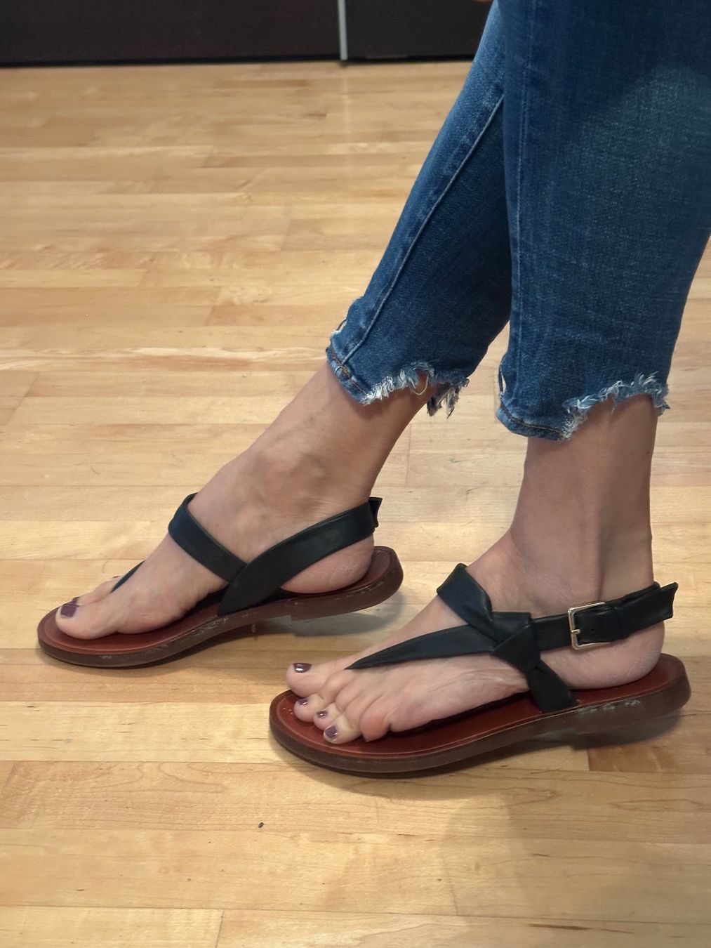 H&M Scarpe da donna: Sandale Leder schwarz H&M Gr. 40 – Nuovo (secondo la descrizione) da Altendorf venduto da Eastwick4