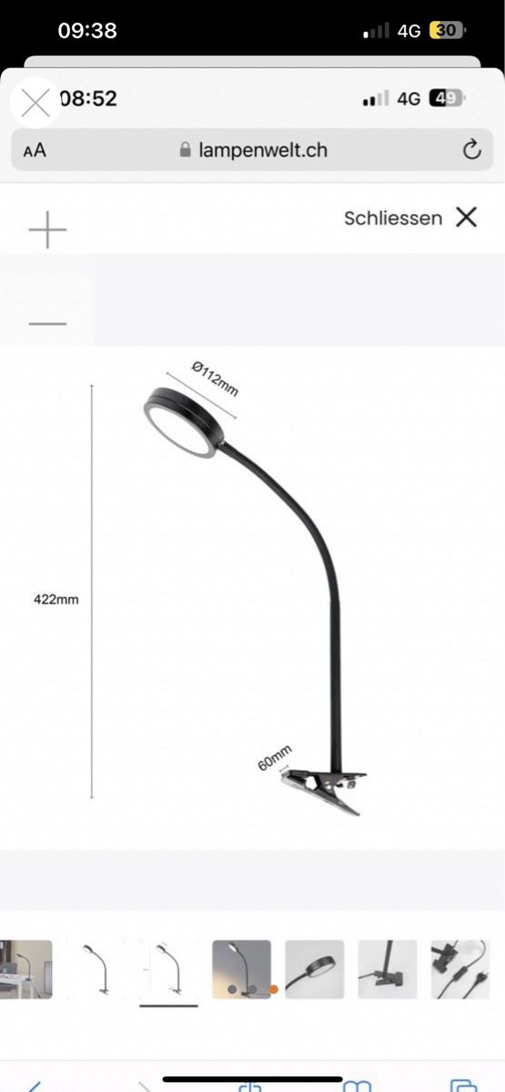 Lampen: Lampe, Lindby Toulin LED Klemmleuchte, Flexarm – Neu und originalverpackt aus Müntschemier von Fee_00 1