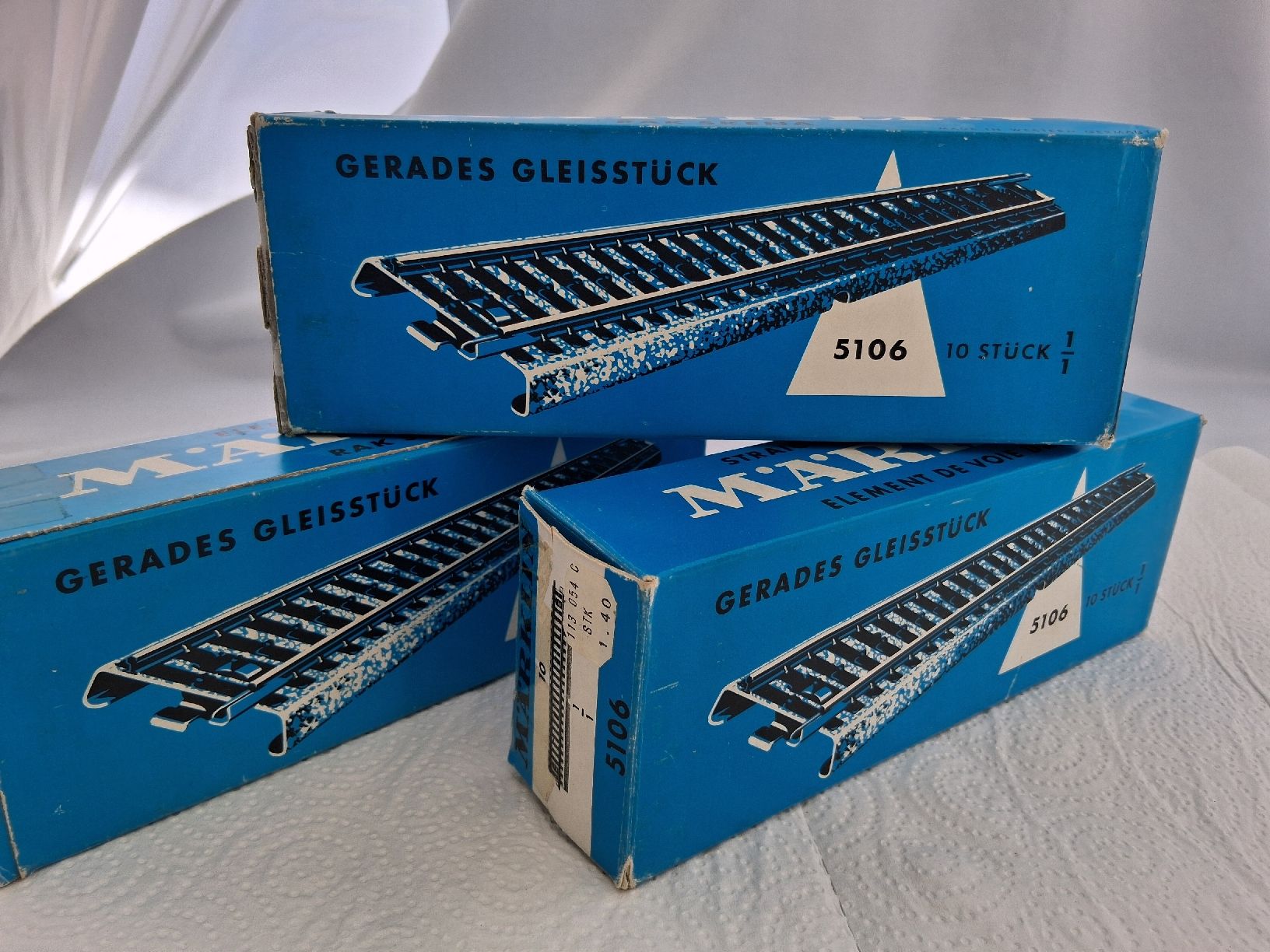 Märklin Modelleisenbahnen: Märklinschienen gerade 30 Stück – Gebraucht aus Aeschi SO von git_l8rn