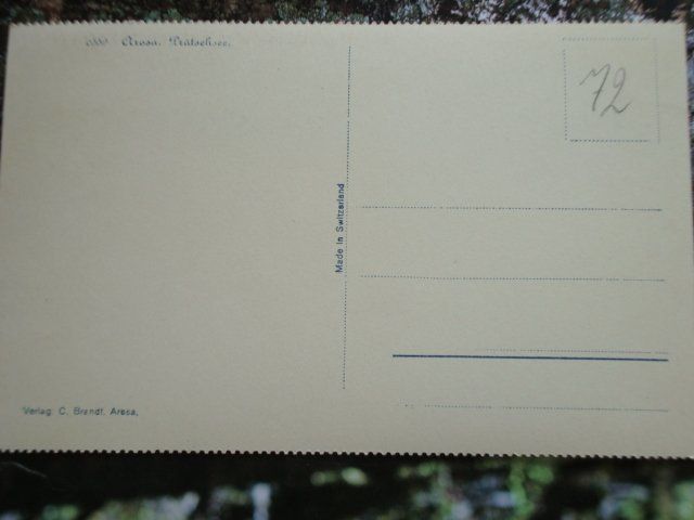 Cartoline postali: 0559 Arosa Prätschsee. Postkarte – Nuovo (secondo la descrizione) da Thun venduto da Gaad1961 1