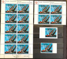 2003 Alinghi Kleinbogen - 4er - ET  Einzel Vollstempel ET
