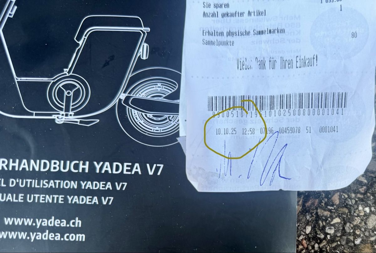 Yadea Scooter: Yadea V7 mit Garantie – Usato da stallikon venduto da Guetze1990 4